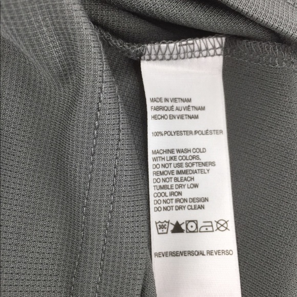 Grey Golf Tennis Athletic Performance Shirt - Picture 6 of 6